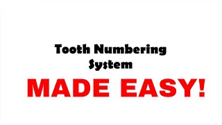 The Tooth Numbering System  Palmer Universal and FDI System  Oral biology [upl. by Atikel]