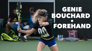 GENIE BOUCHARD • FOREHAND amp SLOW MOTION • MIAMI OPEN 2016 [upl. by Raney]