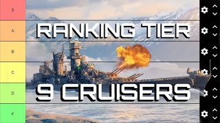 Ranking Tier 9 Cruisers  World of Warships [upl. by Aribold305]