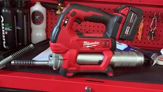 Milwaukee M18 Grease Gun Cartridge Change [upl. by Herahab]