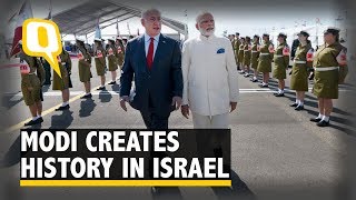 PM Modi Receives Grand Welcome On ‘Historic’ Israel Visit  The Quint [upl. by Asilegna]