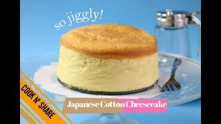 Jiggly Cotton Cheesecake  Delightfully Light and Airy [upl. by Wakerly19]