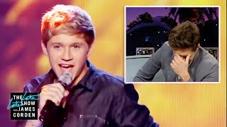 Niall Horan Watches One Directions First XFactor Performance [upl. by Eremahs748]