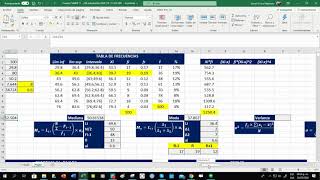 Medida de tendencia central y de dispersión Datos Agrupados [upl. by Benn]