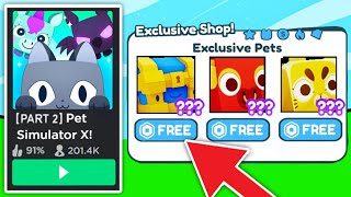 🥳 Pet Simulator X SECRET CODE Gives NEW EXCLUSIVE PETS Roblox [upl. by Anihsat]