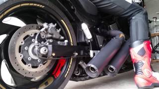 Suzuki Intruder M 1800109 R BOSS Edition Miller El Grande Exhaust [upl. by Nerti]