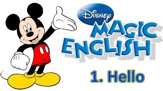 Magic English 1  Hello  ENGLISH WITH CARTOONS FOR KIDS [upl. by Adnawot]