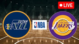 LIVE  Los Angeles Lakers vs Utah Jazz  NBA National Basketball Association Live Score [upl. by Fuld]