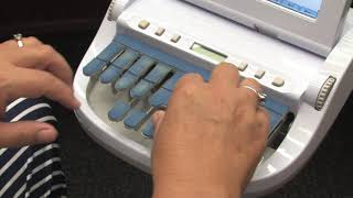 Video How a court reporter uses a stenotype machine [upl. by Nicolea378]