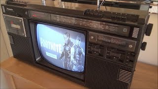 Fortnite on a 1984 Panasonic Boombox [upl. by Imiaj]