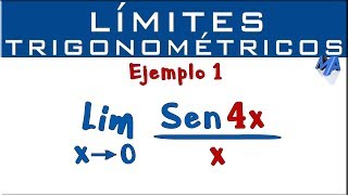 Límites Trigonométricos  Ejemplo 1 [upl. by Starlin750]