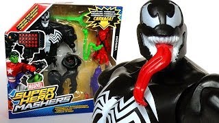 Marvel Super Hero Mashers VENOM Action Figure Review [upl. by Osman]