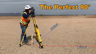 Surveying Turning The Perfect Right Angle [upl. by Shore]