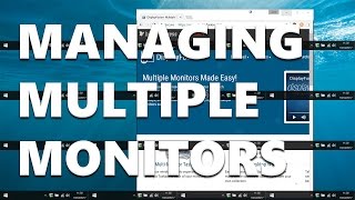 How to Manage Multiple Monitors with DisplayFusion [upl. by Lledyr]