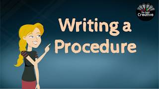 Writing a Procedure [upl. by Goebel]