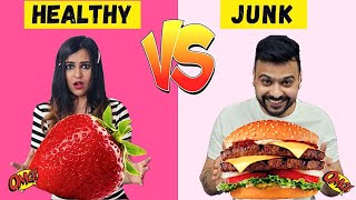 HEALTHY vs JUNK FOOD Challenge [upl. by Roots]