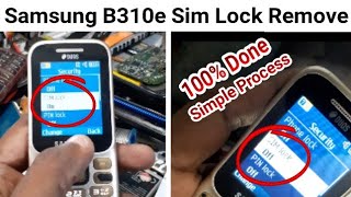 Samsung B310e Sim Lock Remove 100 Done  How to Remove Sim Lock in Samsung B310e in Simple Process [upl. by Esiom]