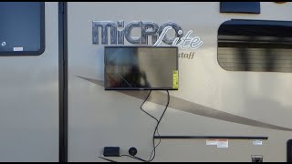 Part 1 How to Install an Outside RV TV Mounting Bracket [upl. by Nnaacissej]