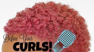 Defining Curls With Afro Twist Comb [upl. by Liuqnoj645]