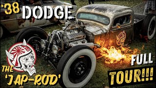 How I Built My Shop Rod ON A BUDGET  FULL STORY  TOUR  1938 Dodge RAT ROD Truck [upl. by Erihppas]