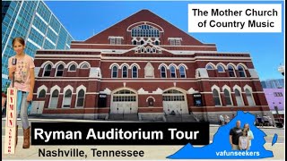 Ryman Auditorium TourNashville TN [upl. by Zetram]