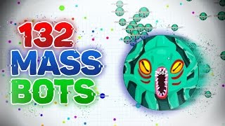 Agario  600 Agario bots 132 MASS BOTS 120000 MASS GAMEPLAY  Tigar [upl. by Cochrane]