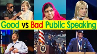 Good vs Bad Public Speaking Examples amp Annotations [upl. by Sklar]