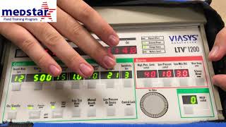 Medstar LTV 1200 Ventilator Operation [upl. by Keelia]