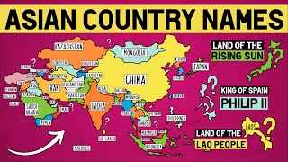 How Did Each Asian Country Get Its Name [upl. by Trinidad442]