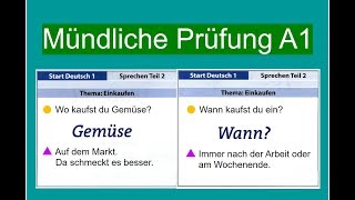 Start Deutsch 1 Sprechen A1  Mündliche Prüfung A1 [upl. by Anik665]