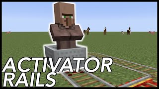 How To Use Activator Rails In Minecraft [upl. by Ecnerrot]