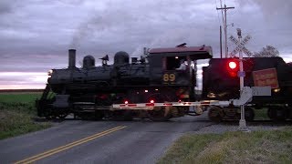 Vintage steam train passes through newly upgraded crossing [upl. by Sandberg179]