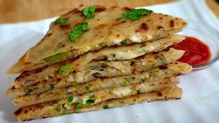 Cheesy Aloo Paratha Recipe  Kids Favorite Cheesy Aloo Paratha  Lunch box special [upl. by Lanahtan]