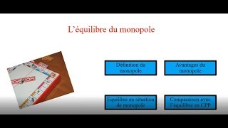 Léquilibre du monopole [upl. by Sirap]