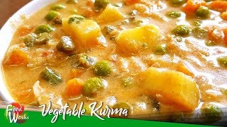 Vegetable Kurma Recipe  Vegetable Coconut Curry Recipe  How To Make Veg Kurma  Foodworks [upl. by Aiuqes]