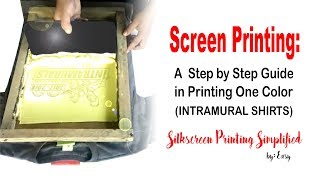 Screen Printing A Step by Step guide in Printing [upl. by Chancellor]