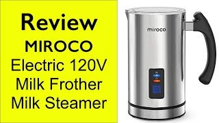 Review Miroco Milk Frother  How to make froth milk at home [upl. by Atinuj]