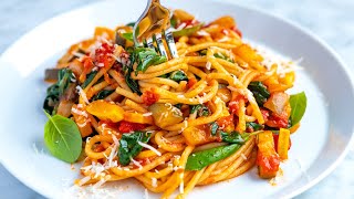 Easy Veggie Spaghetti Recipe [upl. by Etnom]