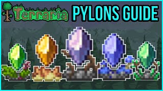 Terraria 14  Pylons amp NPC Happiness Guide [upl. by Titos]