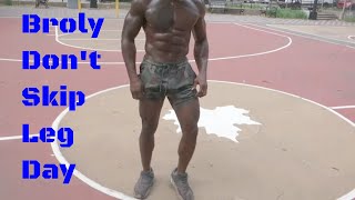 Best Home Calisthenics Leg Workout No Weights  Broly Gainz  Thats Good Money [upl. by Lucia]