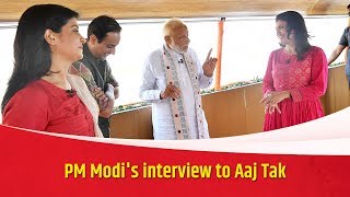 PM Modis interview to Aaj Tak [upl. by Eugenie]