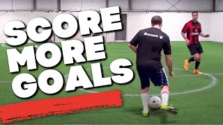 5 INDOOR Soccer Training Drills to practice shooting amp finishing [upl. by Fife406]