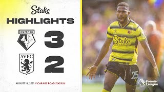 Dennis Sarr amp Cucho GOALS  Watford 32 Aston Villa  Extended Highlights [upl. by Asyal]