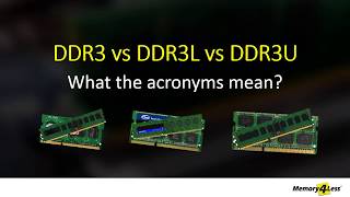 Difference between DDR3 DDR3L amp DDR3U Explained  DDR3U vs DDR3L  DDR3 vs DDR3L [upl. by Airuam]