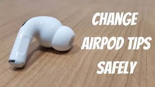 AirPod Pro How To Change Ear Tips Safely [upl. by Mohandis605]