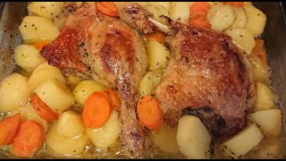 MA RECETTE DE RÔTI DE CANARD AU FOUR ACCOMPAGNE DE POMME DE TERRE [upl. by Vacla672]