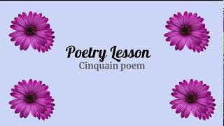 Poetry Lesson Cinquain [upl. by Kadner]