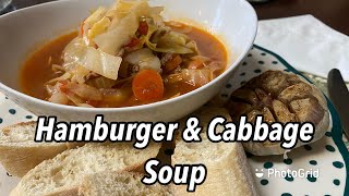 Hamburger and Cabbage Soup Recipe Roasted Garlic Recipe Twisted Mikes [upl. by Etteniotna]