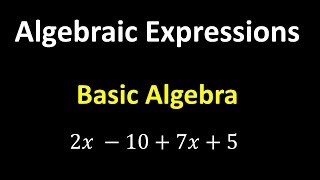 Algebraic Expressions – Algebra Basics [upl. by Livesay]