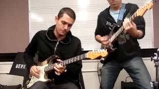 John Mayer amp Tomo Fujita at Berklee blues jam [upl. by Nolie312]